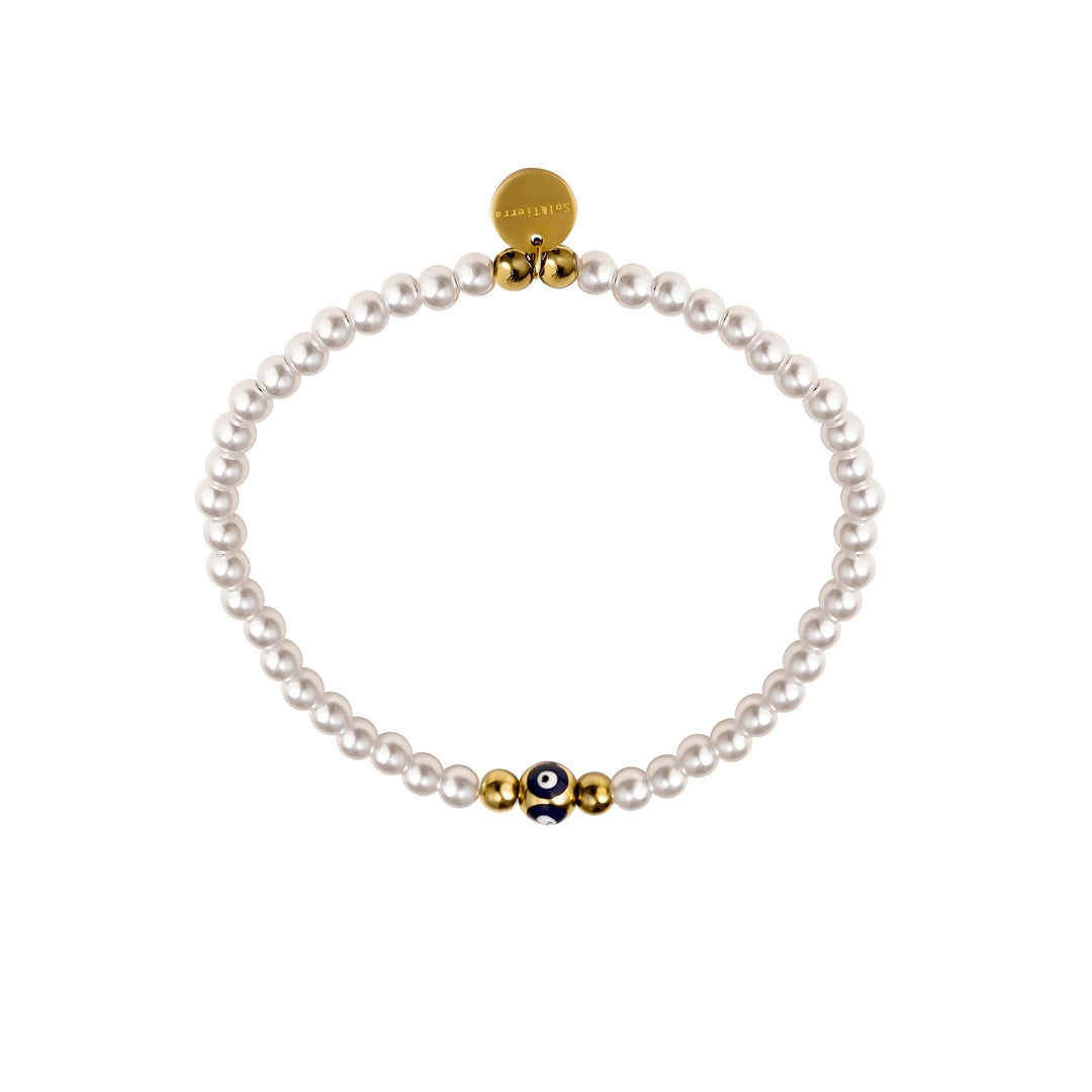 Pearls eye bracelet