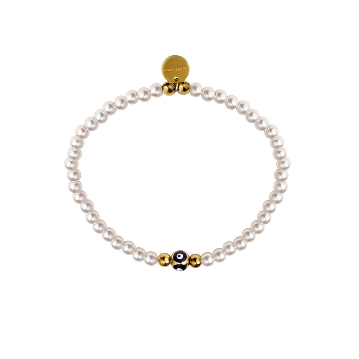 Pearls eye bracelet
