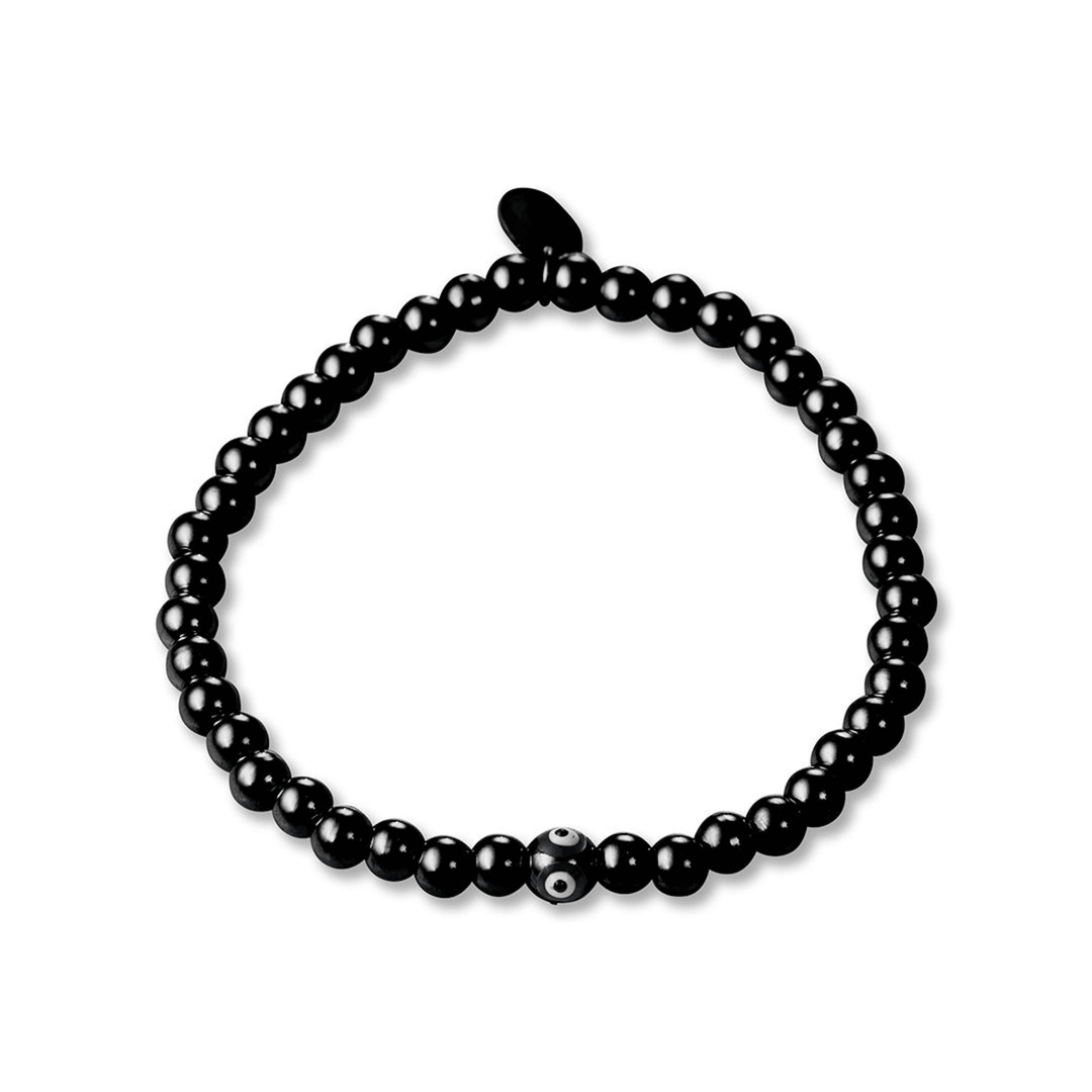 Evil Eye Bead Bracelet - Black