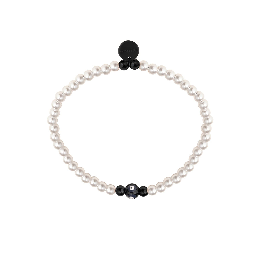 Pearls eye bracelet