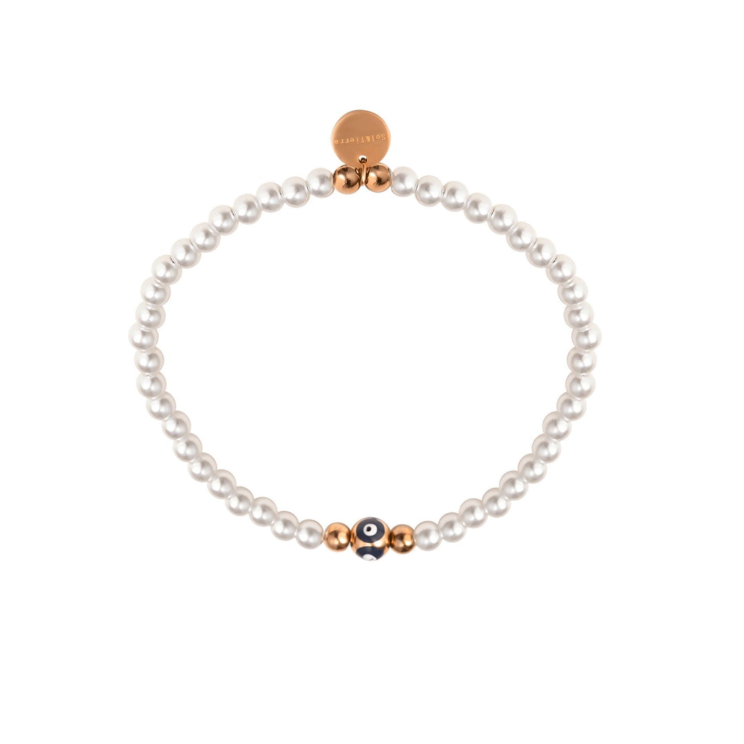 Pearls eye bracelet