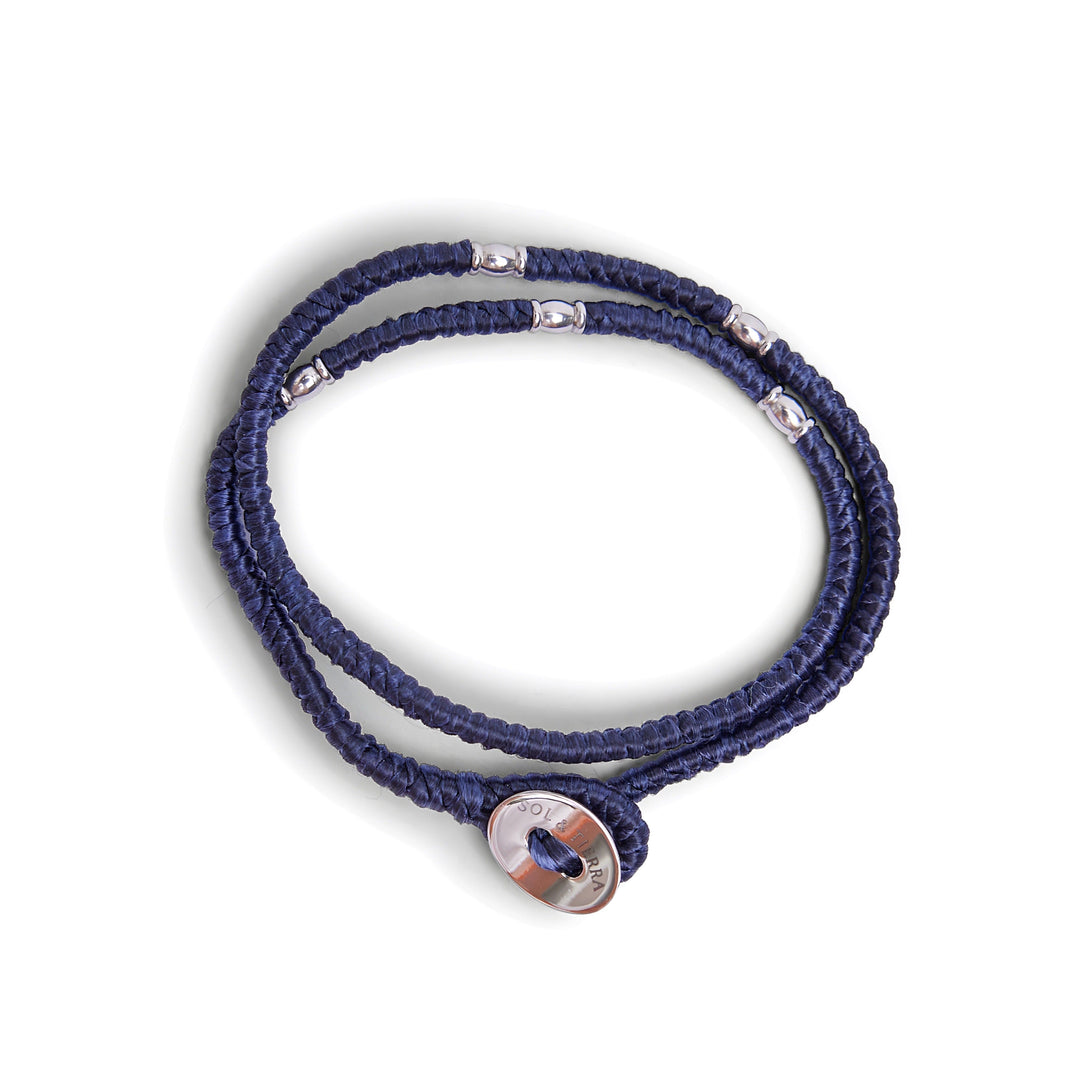 S&T wrapped bracelet - Blue navy