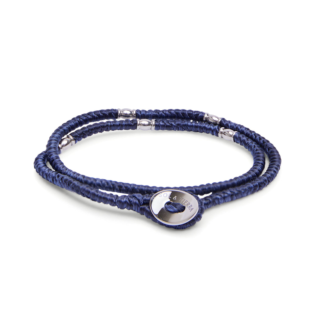 S&T wrapped bracelet - Blue navy